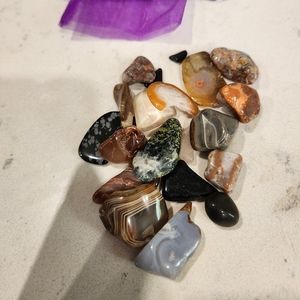 Mixed bag of stones.